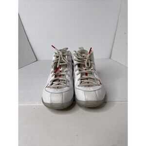 Nike Little Posite One Shoes Youth  Size 2.5Y White/Red CU1055-100